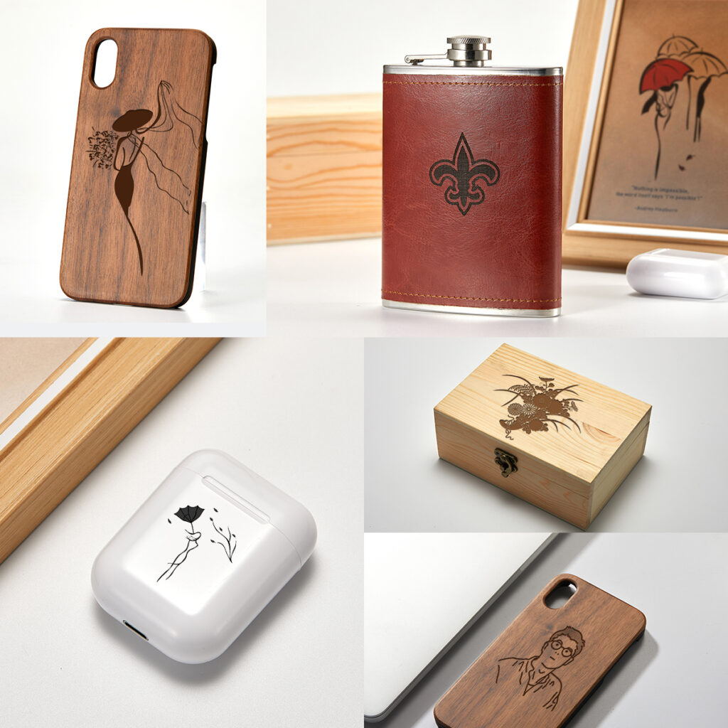 Engraved wooden and metal products by The Root